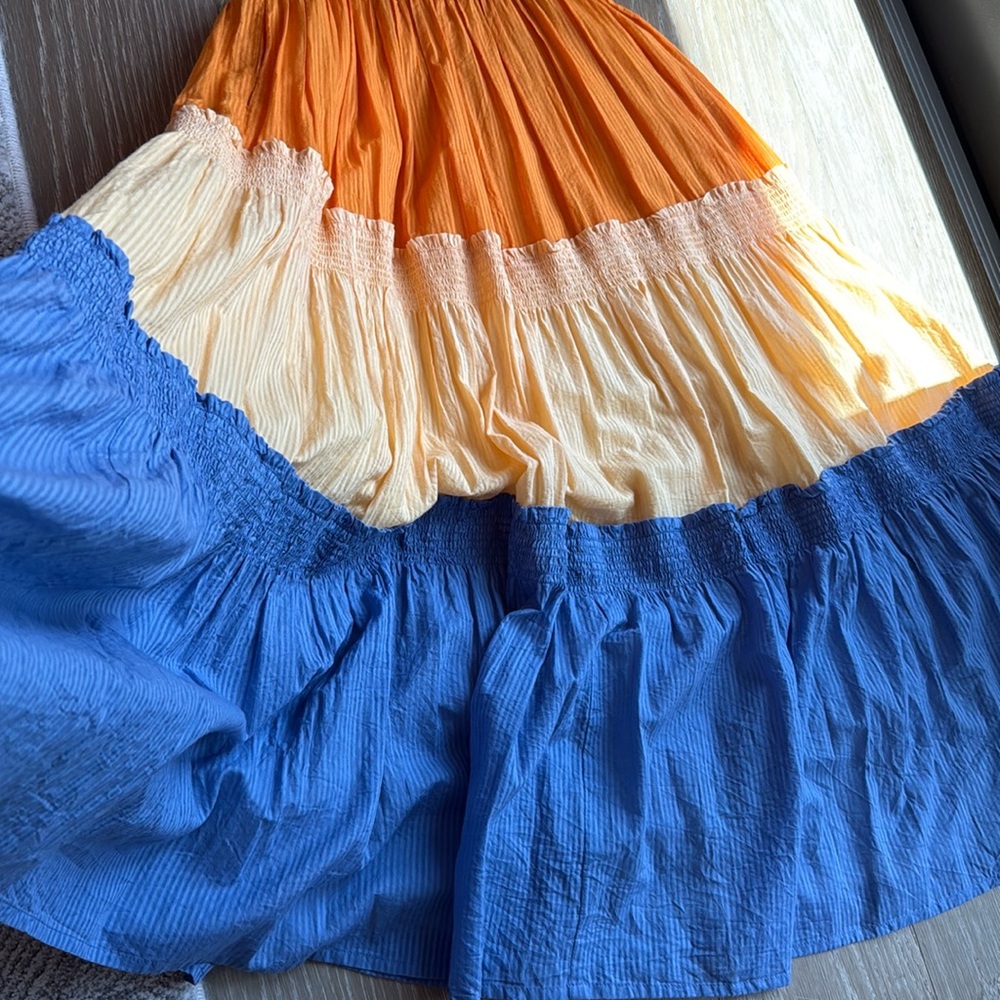 Colorful cotton summer dress Size XS/S. Like new. Long maxi sleeveless d… - Picture 12 of 16